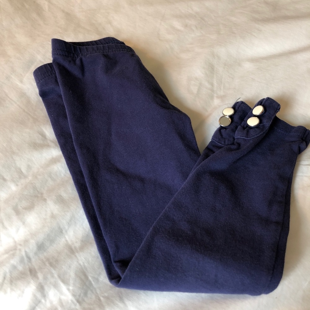 Janie and Jack Navy Crop Leggings